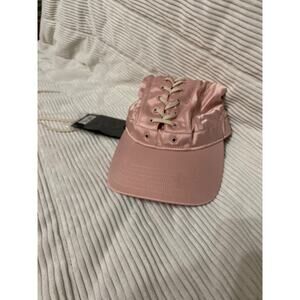NWT fenty x puma pink lace up hat